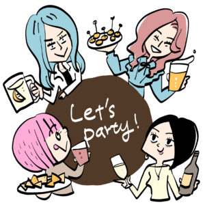 女子会 ママ会 飲み会 パーティー
