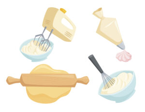 カップケーキ,ベーカリー,焼き菓子,ケーキ,作る,アイシング,準備,飾る,クリーム,ホイップクリーム,管
